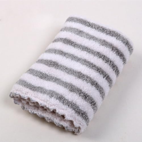 3pcs Striped Coral Microfiber Dish Washing Cloth - Image 3
