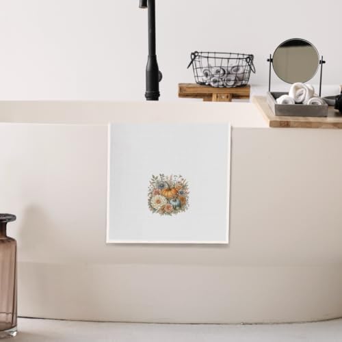 Floral Pumpkin Kitchen Towel Fall Decor - Image 4