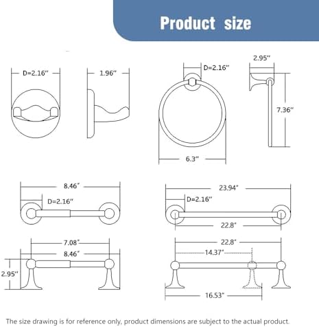 Classic Bathroom Hardware Accessory 4-piece Set - Image 2