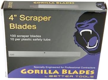 Better Tools 4" Scraper Blades -100 Blades/Box by BetterTools