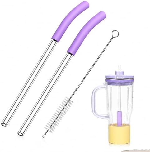 2-Pack Replacement Straws for Ninja BlendBOSS 26oz Tumbler by CUTIECLUB
