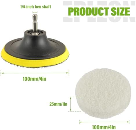 4 Inch Drill Brush Scrub Pads Cleaning Kit, 5X Faster Cleaning, Reusable Double - Image 2