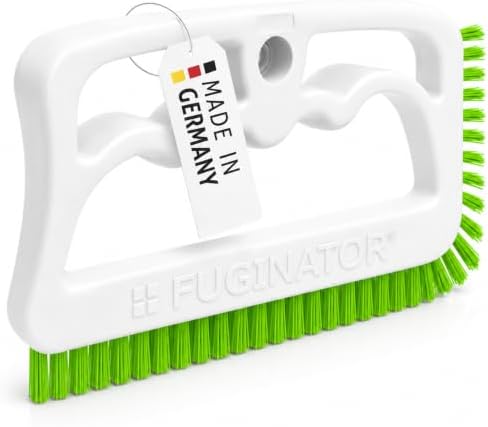 Fuginator Scrub Brush for Tile and Grout: Stiff Nylon Bristle Scrubbing Brush by Fugenial