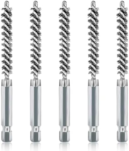 5Pcs 5/16" Stainless Steel Wire Bore Brush by ASNOMY