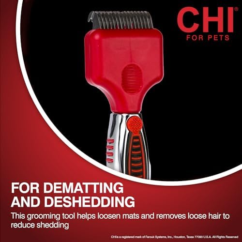 CHI for Dogs Dematting and Deshedding Undercoat Rake - Image 2