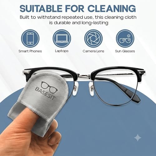 Finger Grip Eyeglass Cleaner – Premium Microfiber Glasses Cleaning Cloth - Image 4