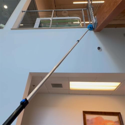30ft 2 Cobweb Dusters, 24ft Extension Pole, High Ceiling Cleaning Tool - Image 5