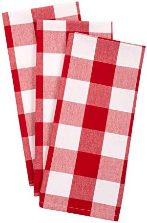 DII Buffalo Check Kitchen Collection, Classic Farmhouse Dishtowel Set, 3 Piece - Image 3