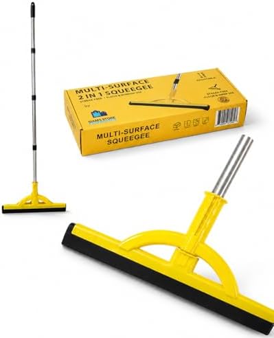 2-in-1 Heavy Duty Floor Squeegee and Water Broom by Unknown