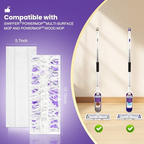 40 Pack Refill Pads for Power Mop™ Multi-Surface & PowerMop™ Wood Mop - Image 2