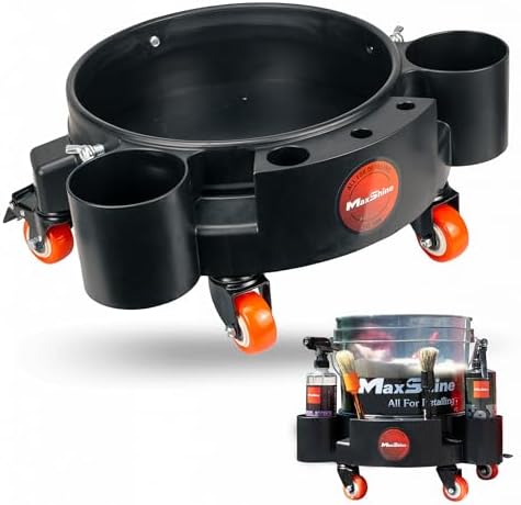 Maxshine Universal Rolling Bucket Dolly – Heavy-Duty, 5 Wheels by Maxshine