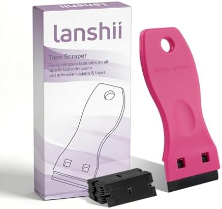 Hair Extension Plastic Scraper Kit Tape Remover Razor Scraper by Unknown