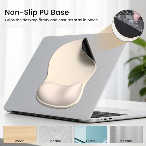 AKIT Ergonomic Mouse Pad and Keyboard Wrist Rest Set, Memory Foam - Image 5