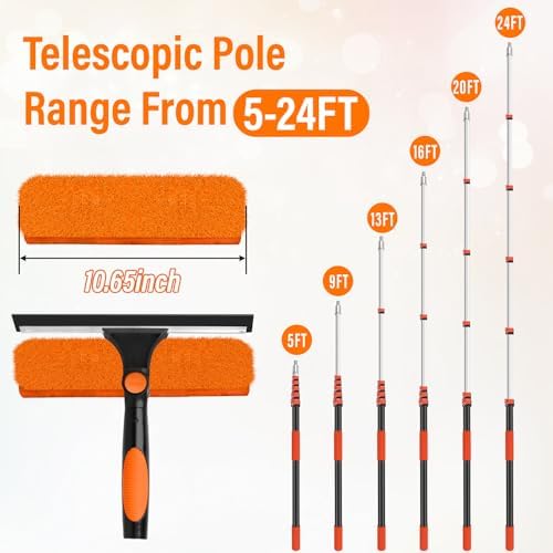 30FT Telescoping Window Squeegee Kit - Image 2