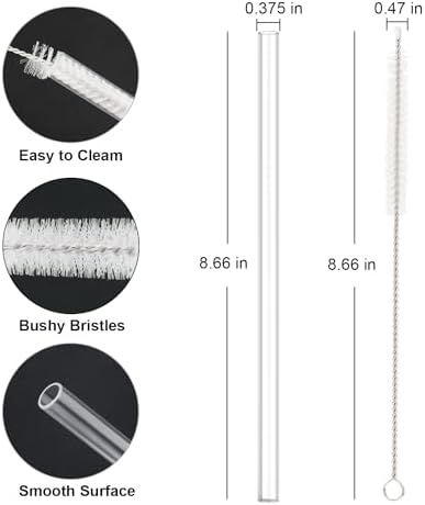 Replacement Straw for Stanley 14 oz 20 oz Cup Tumbler, 6 Pack Long Reusable - Image 2