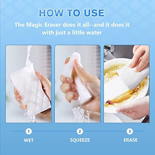 Squish Magic Eraser Sponge, 18 Pack Cleaning Pads - Image 6