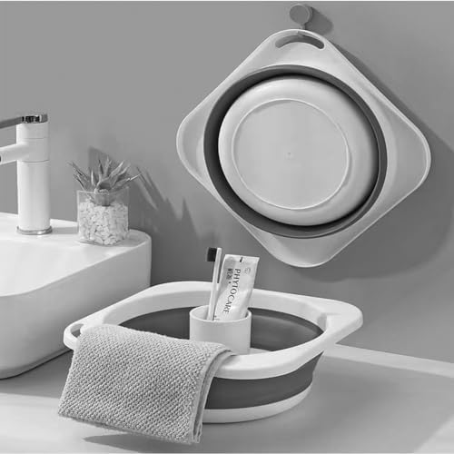 Collapsible Plastic Wash Basin 5L, Kitchen Dishpan, Floding Small Bathtub - Image 6