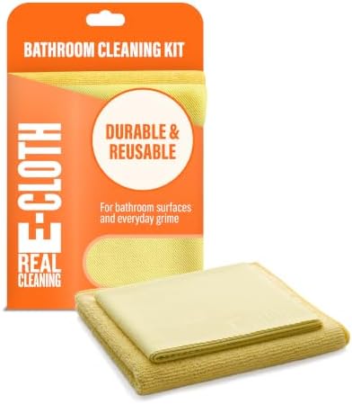 E-Cloth Bathroom Cleaning Cloth Kit, Reusable Towel by E-Cloth