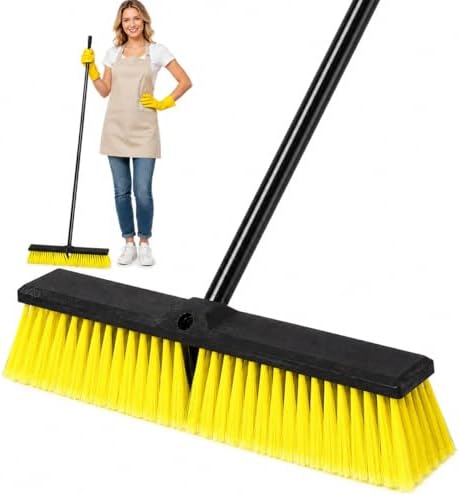 24" Outdoor Push Broom with 65" Extendable Pole by BSFRNF