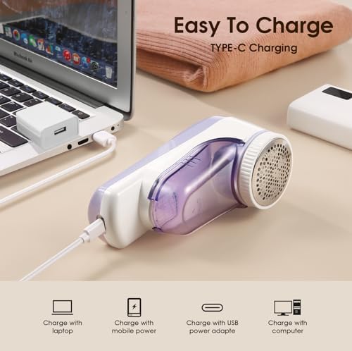 Fabric Shaver Rechargeable, Electric Lint Remover & Pill Remover - Image 6