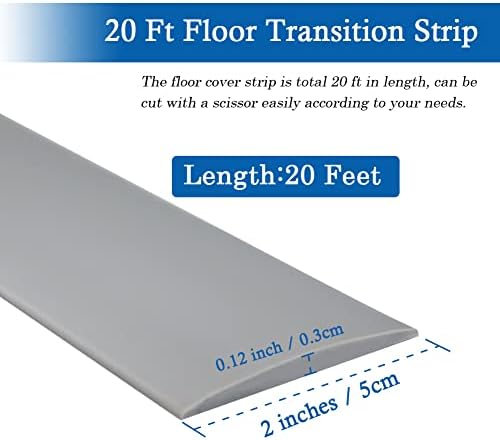 FONUNO Vinyl Floor Transition Strip Self Adhesive Threshold Strip - Image 6
