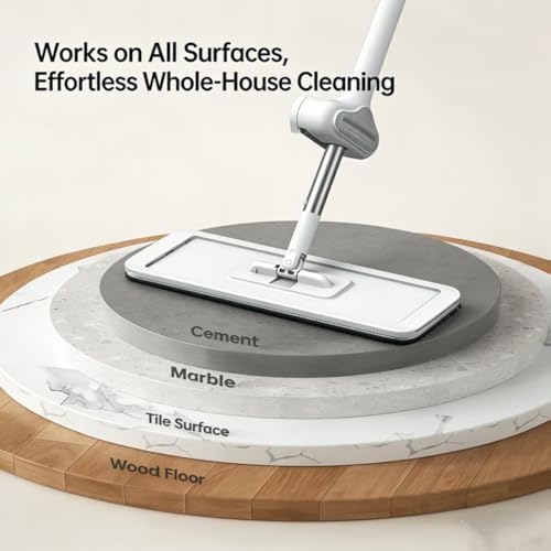 Wet Dry Flat Microfiber Mop for Hardwood Floors - Image 6