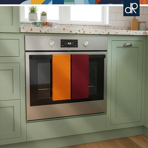 DecorRack 100% Cotton Kitchen Towels 15x25 in, Rustic Set - Image 5