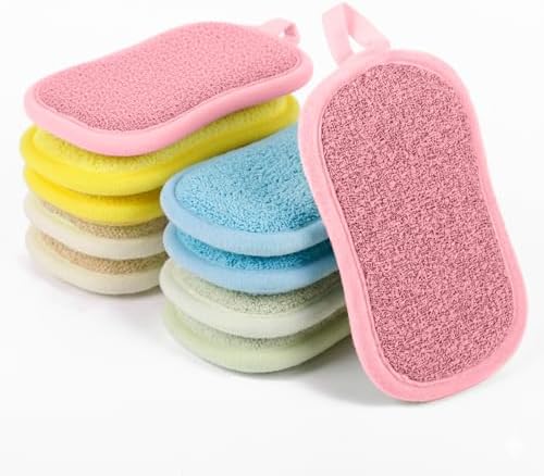 Dual Sided Kitchen Sponges and Scrubbers 10-Pack, Microfiber Non-Scratch by Unknown