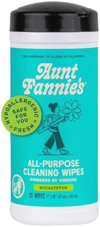 Aunt Fannie's Natural Cleaning Vinegar Wipes, Eucalyptus by AuntFannies
