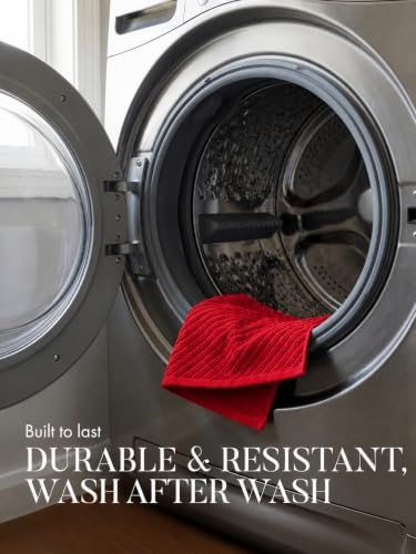 Bumble Kitchen Towels, 100% Cotton, Dish Towels Red - Image 6