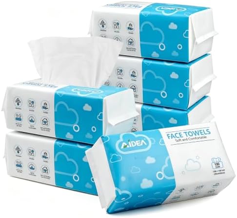 AlDEA Face Towels Disposable-600Ct, Face Towelettes by AIDEAHOME