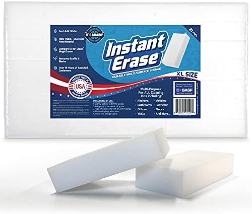 21 Pack Instant Erase XL Magic Cleaning Eraser Sponges by InstantErase