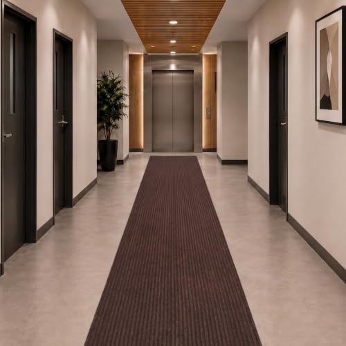 Ottomanson 3x14 Hallway Runner Rug – Non-Slip Indoor Outdoor Door Mat by Ottomanson