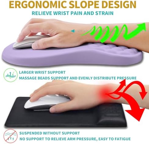 Hokafenle 2 in 1 Ergonomic Mouse Pad Wrist Support & Wrist Rest - Image 5