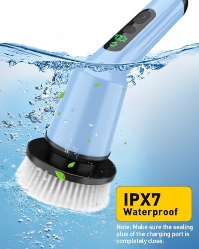 Electric Spin Scrubber for Bathroom, Shower Scrubber - Image 6