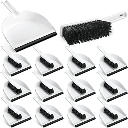 Zubebe 12 Pcs Mini Dustpan and Brush Set, Small Broom and Dustpan Set Small by Zubebe
