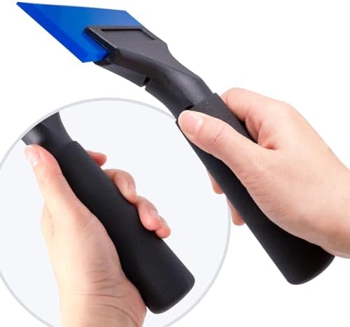 FOSHIO 1 Pack Rubber Water Blade Shower Squeegee Scraper Mirror Glass Wiper - Image 4
