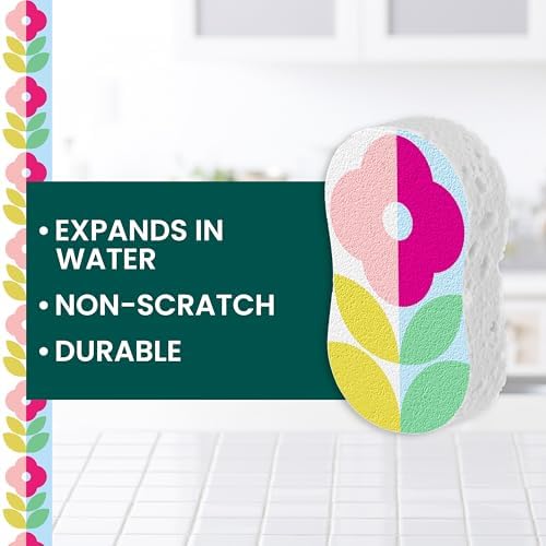 Scotch-Brite Brite Blooms Pop Up Kitchen Sponges, 3 Pack - Image 2