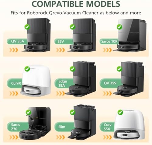 8 Pack Mop Pads for Qrevo QV 35A/ S5V/ Saros 10R/ CurvX/Edge S5A/ QV 35S - Image 2