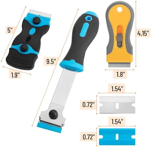 Bates- Razor Blade Scraper Set, 3 Pack, Razor Scraper Set - Image 3