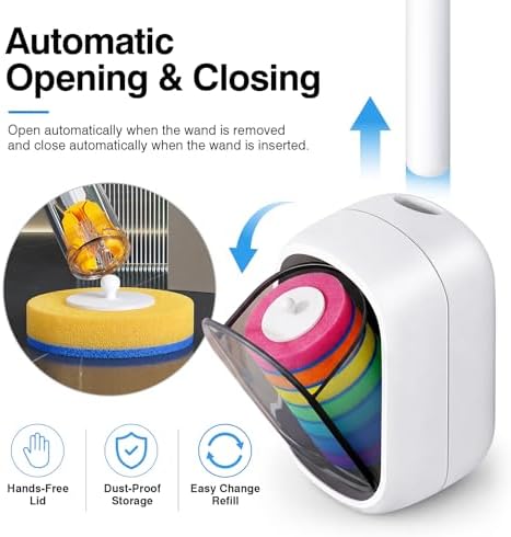 Disposable Toilet Brush Set, 7 Color-Coded Handles - Image 5