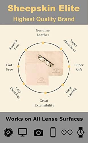 Natural Chamois Leather Eyeglass Cleaning Cloth Camera Lens Cleaning Cloths - Image 2