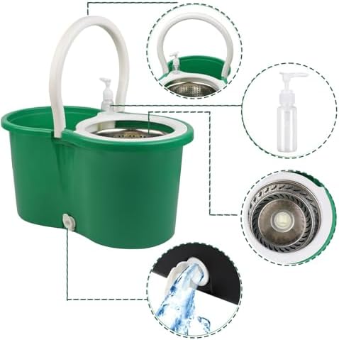 Spin Mop and Bucket Set, for Floor Cleaning, - Image 3