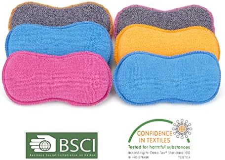 UPSTAR Dish Sponges Kitchen, Microfiber Cleaning Scrubber - Image 5