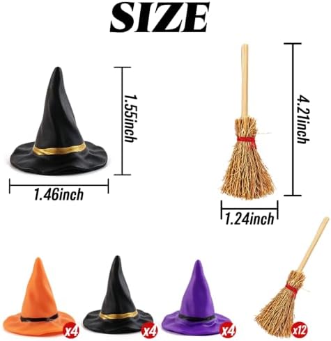 GXXMEI 24PCS/set Mini Witch Hat - Image 2