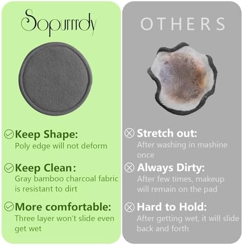 20 Pcs Reusable Makeup Remover Pads - Image 4