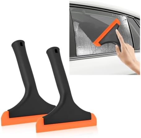 2 PCS Small Silicone Window Squeegee, Car Windshield Cleaning Wiper by RDXCV