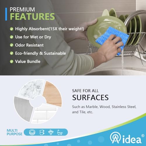 AIDEA Cleaning Wipes, Domestic Wipes, Dish Cloths- - Image 2