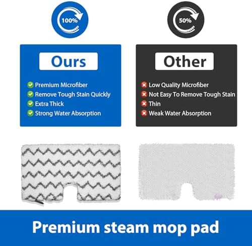 6 Pack S3501 S3601 Steam Mop Replacement Pads - Image 4
