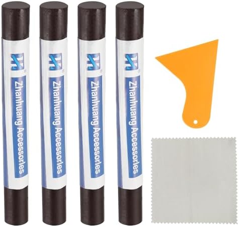 uxcell 4Pcs Wood Filler Sticks, Wood Repair Kit, Espresso Brown by uxcell